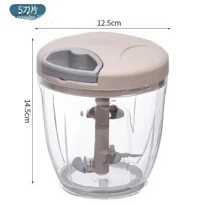 500/900ML Manual Meat Mincer Garlic Chopper Rotate Garlic Press Crusher Vegetable Onion Cutter Kitchen Cooking Accessories