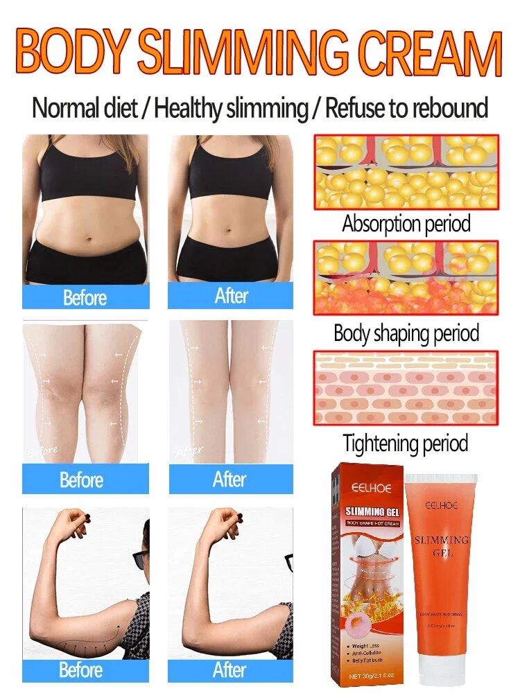 Slimming Gel Fat Burning Full Body Sculpting Man 7 Days Powerful Weight Loss Woman Fast Belly