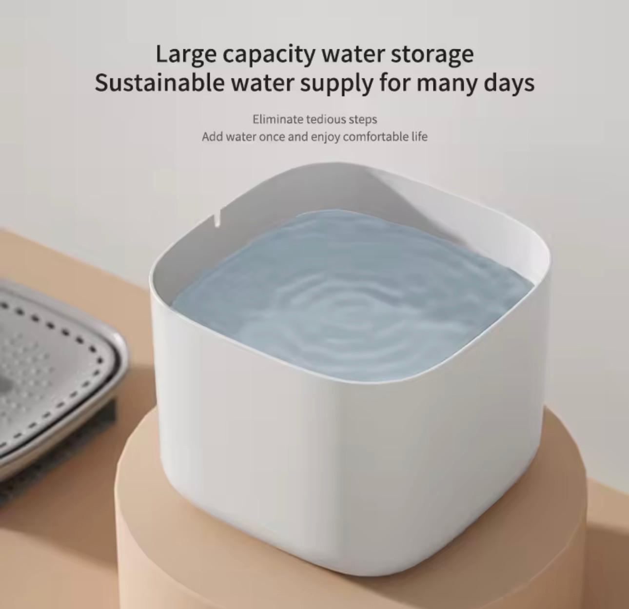 3L Large Capacity Canine Cat Dog Pet Circulating Filter Pet Fountain Feeder Automatic Water Dispenser with USB Port for Pets