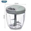 500/900ML Manual Meat Mincer Garlic Chopper Rotate Garlic Press Crusher Vegetable Onion Cutter Kitchen Cooking Accessories